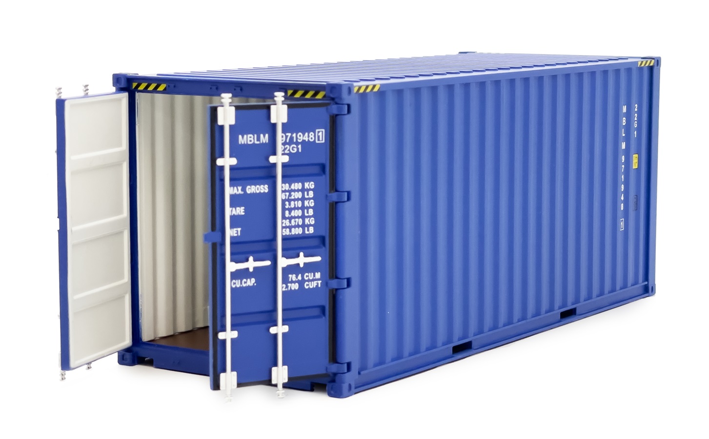 20ft Sea Freight Container Blue - 1:32